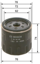 Oljefilter Bosch 0 451 103 300