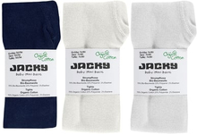 Jacky Strømpebukser 3-pak marineblå/ white /off white