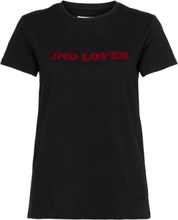 "2Nd Lover Tops T-shirts & Tops Short-sleeved Black 2NDDAY"
