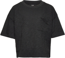 Teen 100% Organic Cotton Pocket T-Shirt T-shirts Short-sleeved Svart GAP*Betinget Tilbud