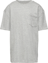 Teen 100% Organic Cotton Pocket T-Shirt T-shirts Short-sleeved Grå GAP*Betinget Tilbud