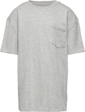 Teen 100% Organic Cotton Pocket T-Shirt T-shirts Short-sleeved Grå GAP*Betinget Tilbud