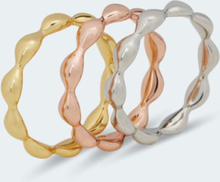 Claris Vienna Jewelry Art 3er-Ring-Set tricolor