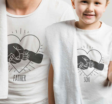 Vader en zoon t-shirt Vader en zoon vuisten