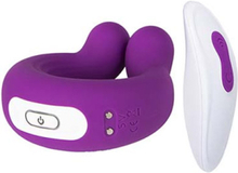 Vibrating Cock Ring With Remote Control Purple Penisring med vibrator
