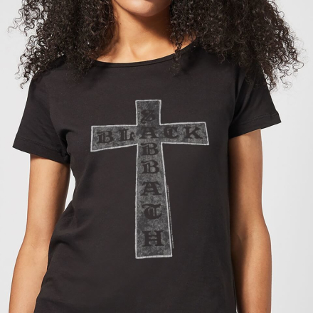 Black Sabbath Cross Women's T-Shirt - Black - L