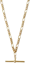 Orelia T-Bar Chunky Fiagaro Short Necklace Pale Gold