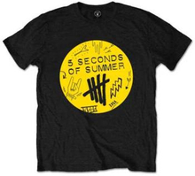 5 Seconds of Summer: Unisex T-Shirt/Scribble Logo (Small)