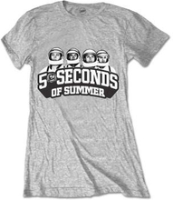 5 Seconds of Summer: Ladies T-Shirt/Spaced Out Crew (Medium)