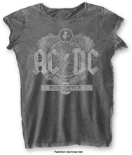 AC/DC: Ladies T-Shirt/Black Ice (Burnout) (X-Small)