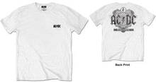 AC/DC: Unisex T-Shirt/Black Ice (Back Print/Retail Pack) (Small)