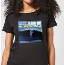 The Beach Boys Surfin USA Women's T-Shirt - Black - S - Black