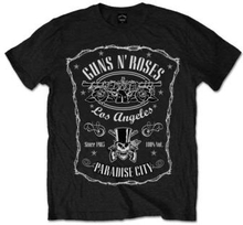 Guns N"' Roses: Unisex T-Shirt/Paradise City Label (Small)