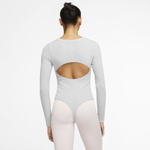 Nike Yoga Luxe Women's Infinalon Long-Sleeve Bodysuit - Grey