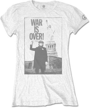 John Lennon: Ladies T-Shirt/Liberty Lady (Large)