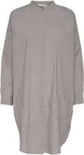 Oline Cotton Shirt Dress Dresses Shirt Dresses Sølv Gai+Lisva*Betinget Tilbud