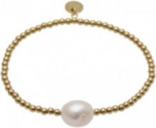 Baroque Pearl Bracelet Armbånd Smykker Gold Bud To Rose