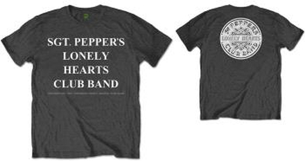 The Beatles: Unisex T-Shirt/SPLHCB with Drum (Back Print) (Medium)