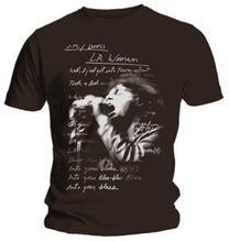 The Doors: Unisex T-Shirt/LA Woman Lyrics (Small)
