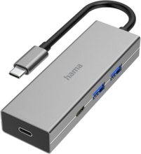 Hama 00200136, USB 3.2 Gen 1 (3.1 Gen 1) Type-A + Type-C, USB 3.2 Gen 1 (3.1 Gen 1) Type-A, USB 3.2 Gen 1 (3.1 Gen 1) Type-C, 5000 Mbit/s, Grå, 0,15