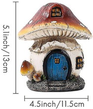 Resin Mushroom House Mini Landskap