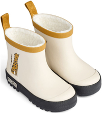 Jesse Thermo Rainboot Shoes Rubberboots Low Rubberboots Lined Rubberboots Cream Liewood