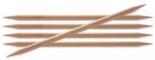 KnitPro Basix Birch Strumpstickor Bjrk 20cm 5,50mm / 7.9in US9