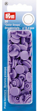 Prym Color Snaps Tryckknappar Plast Rund Lavendel 12,4mm - 30 st.
