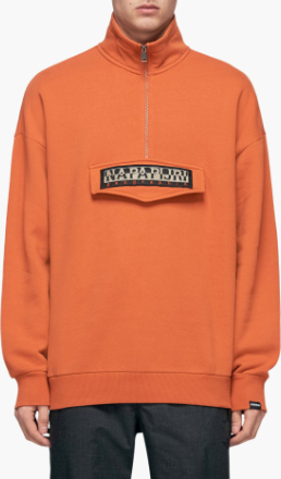 Napapijri - Bao Hz Sweatshirt - Orange - XS