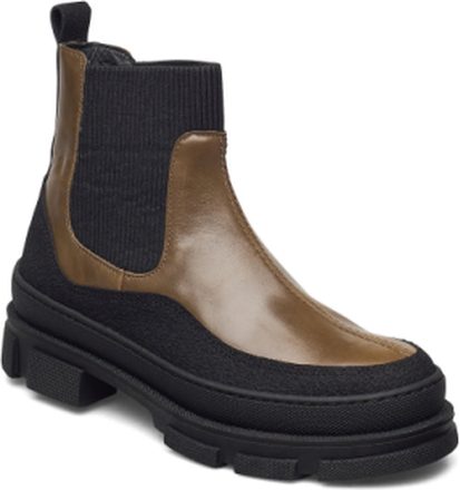 Boots - Flat Shoes Chelsea Boots Brun ANGULUS*Betinget Tilbud