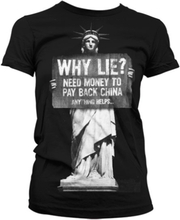 Why Lie? Need Money To Pay Back China Girly T-Shirt, T-Shirt