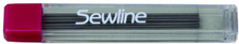 Sewline Refill stift till markeringspenna Svart - 6 st.