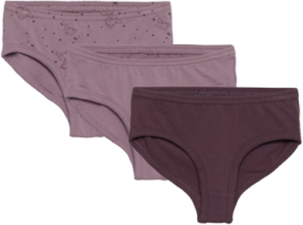 Briefs 3-Pack Night & Underwear Underwear Panties Purple CeLaVi