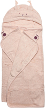"Hooded Bath Towel Home Bath Time Towels & Cloths Towels Pink Fixoni"