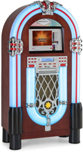 Graceland Touch jukebox 12" touch-panel WLAN, CD, BT, träoptik
