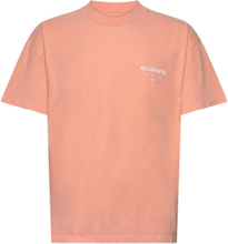 Underground Ss Crew T-shirts Short-sleeved Korall AllSaints*Betinget Tilbud
