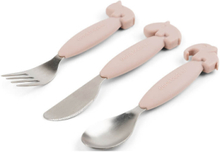 Easy-Grip Cutlery Set Deer Friends Home Meal Time Cutlery Rosa D By Deer*Betinget Tilbud