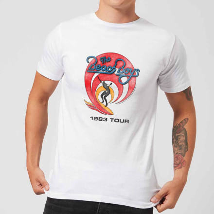 The Beach Boys Surfer 83 Men's T-Shirt - White - L