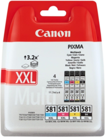 Canon 581 XXL Bläckpatron Multipack BK + CMY