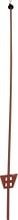 Stängselstolpe Kerbl Fjäderstål Rödbrun 105cm