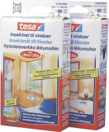 Insektsnät till fönster Tesa Svart 130x130cm 1-p