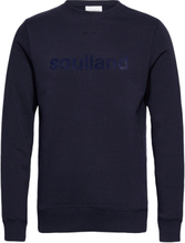 Willie Sweatshirt Sweat-shirt Genser Blå Soulland*Betinget Tilbud