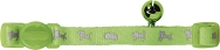 Katthalsband Hunter Reflex Neongrön 17-30cm