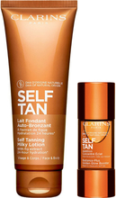Clarins Self Tanning Lotion & Golden Glow Booster Face & Body
