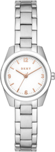 DKNY NY6600 Horloge Soho staal zilverkleurig-wit 26 mm