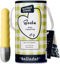 Greta Mini Vibrator Yellow Beauty WOMEN Sex And Intimacy Vibrators Gul Belladot*Betinget Tilbud