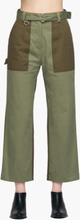 MSGM - Cargo Pant With Maxi Pocket - Grøn - S