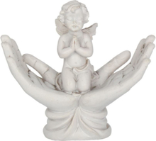 Raised to Heaven - Engel i Beskyttende Hender Figur 11 cm
