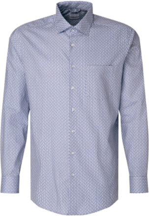 New Kent Skjorte Business Blå Seidensticker*Betinget Tilbud