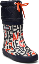 Ai Giboulee Print Monogramme Shoes Rubberboots High Rubberboots Multi/patterned Aigle